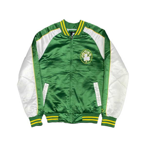  STARTER X URBAN OUTFITTERS NBA BOSTON CELTICS BOMBER SOUVENIR JACKET 