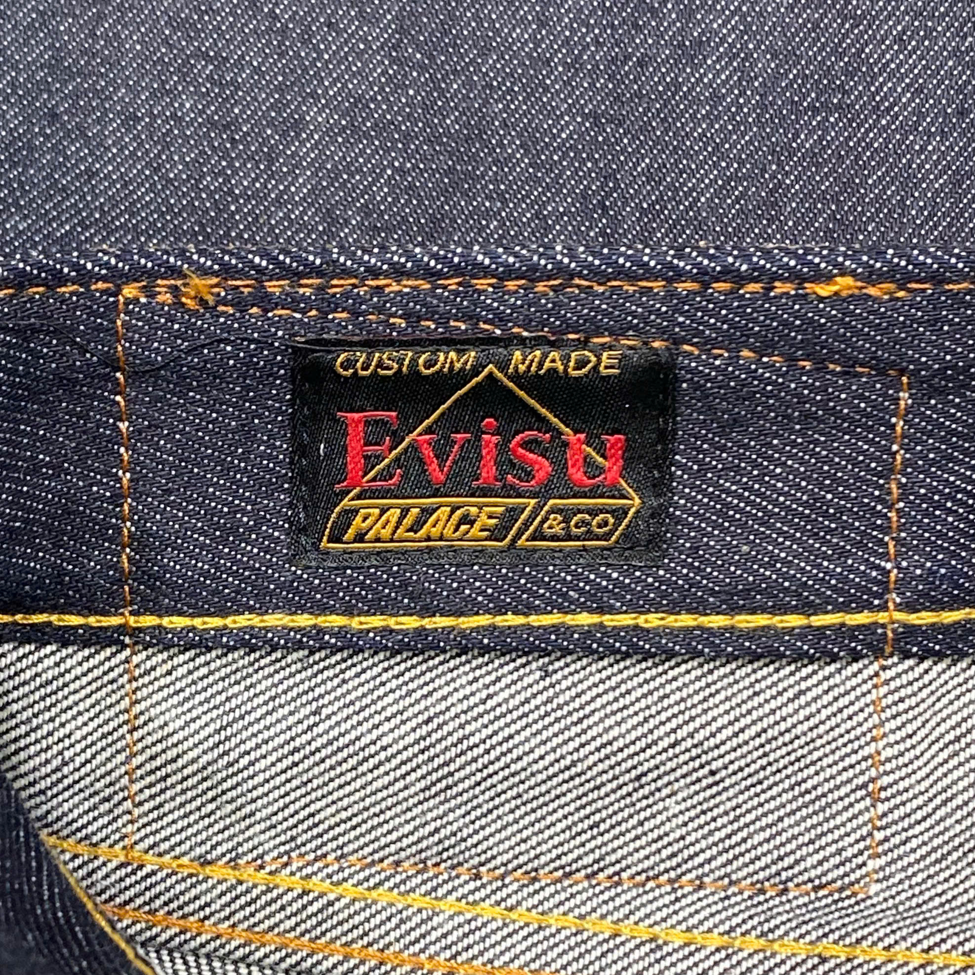  PALACE X EVISU 2008 CLASSIC SEAGULL DENIM JEANS 