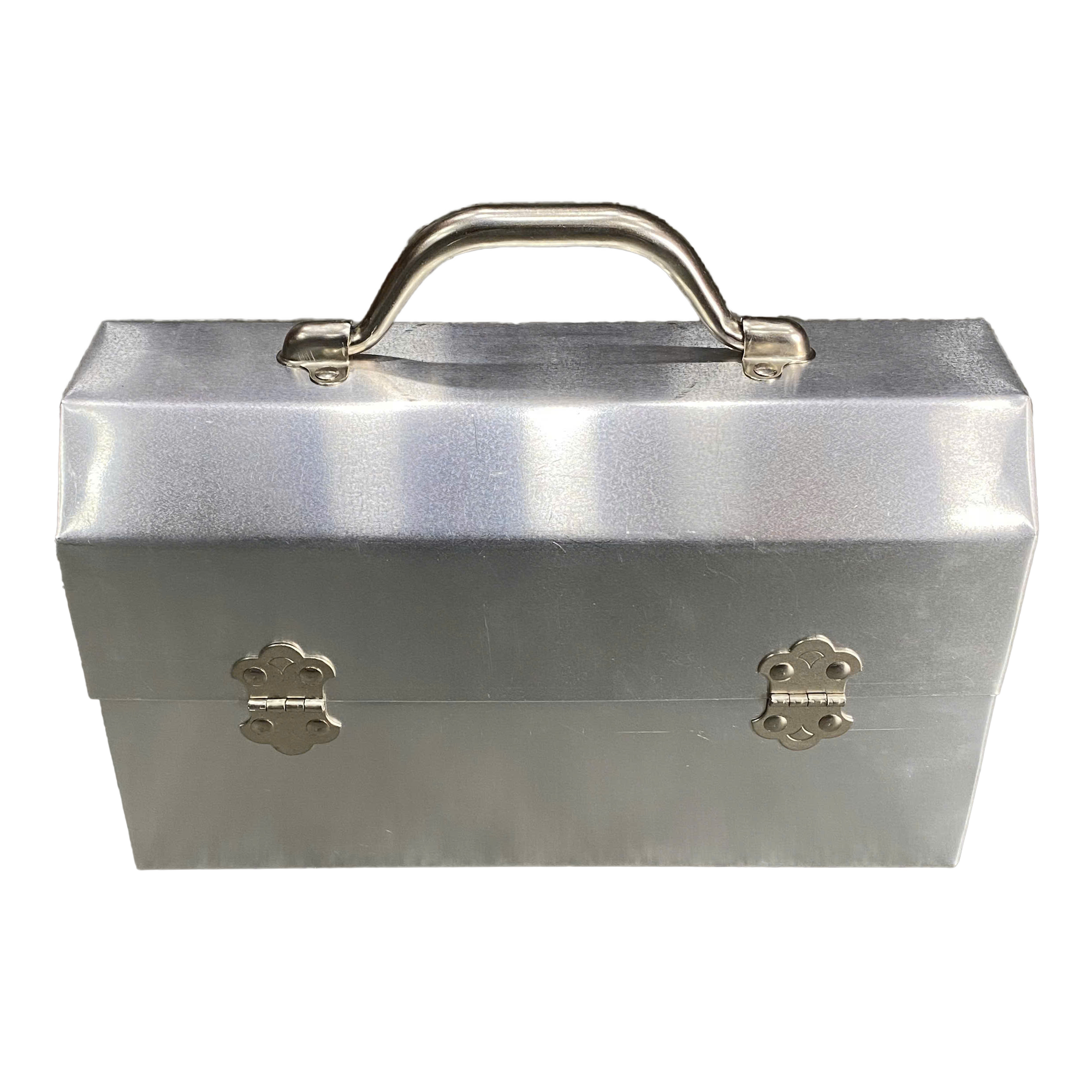  SUPREME L. MAY MFG INC. MINER'S LUNCHBOX SILVER 