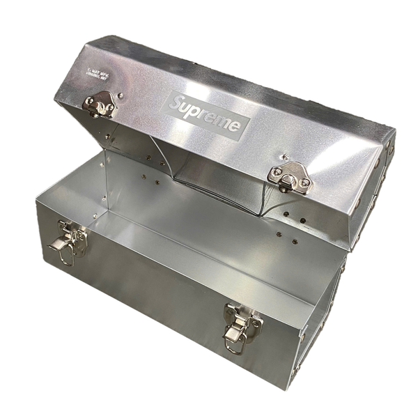  SUPREME L. MAY MFG INC. MINER'S LUNCHBOX SILVER 