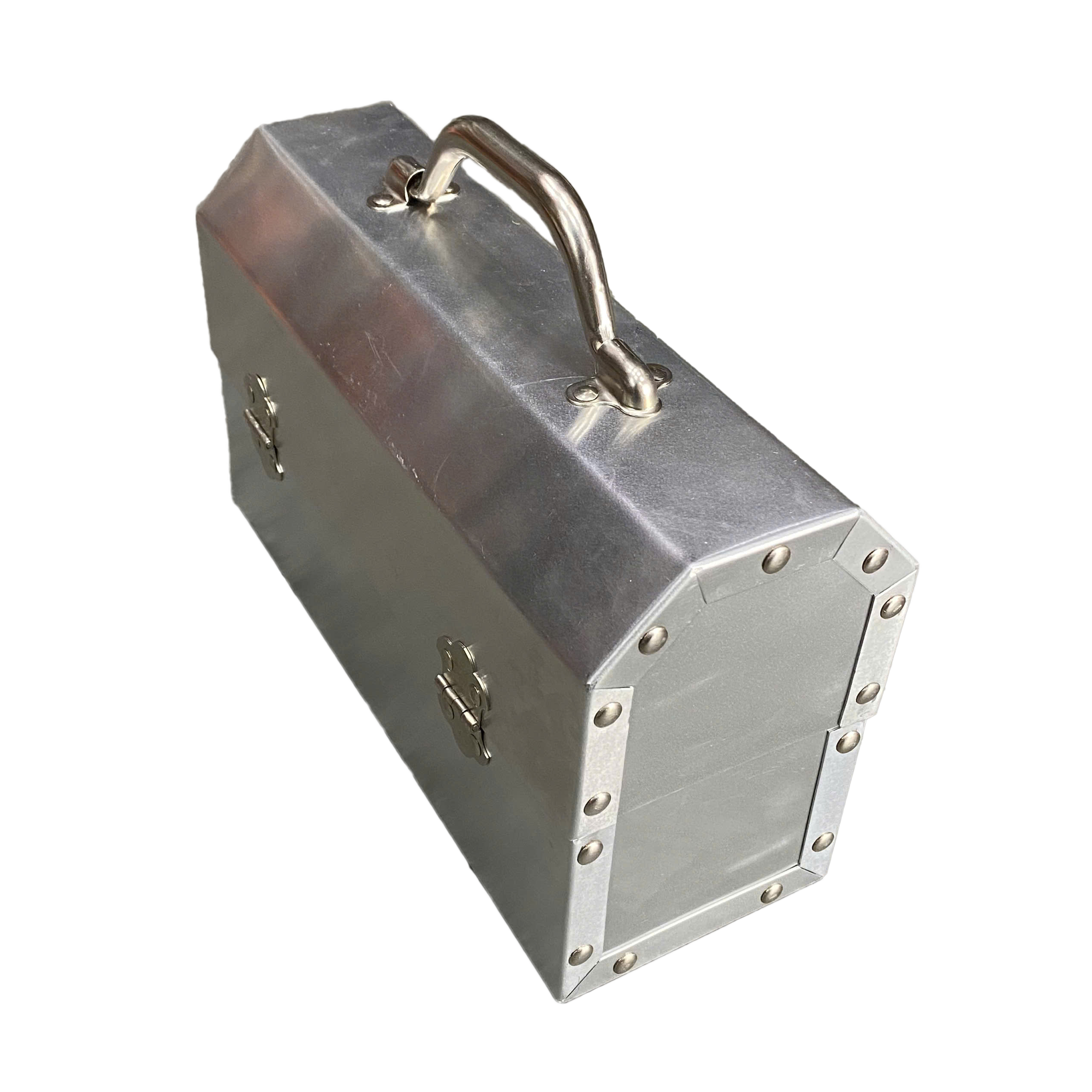  SUPREME L. MAY MFG INC. MINER'S LUNCHBOX SILVER 