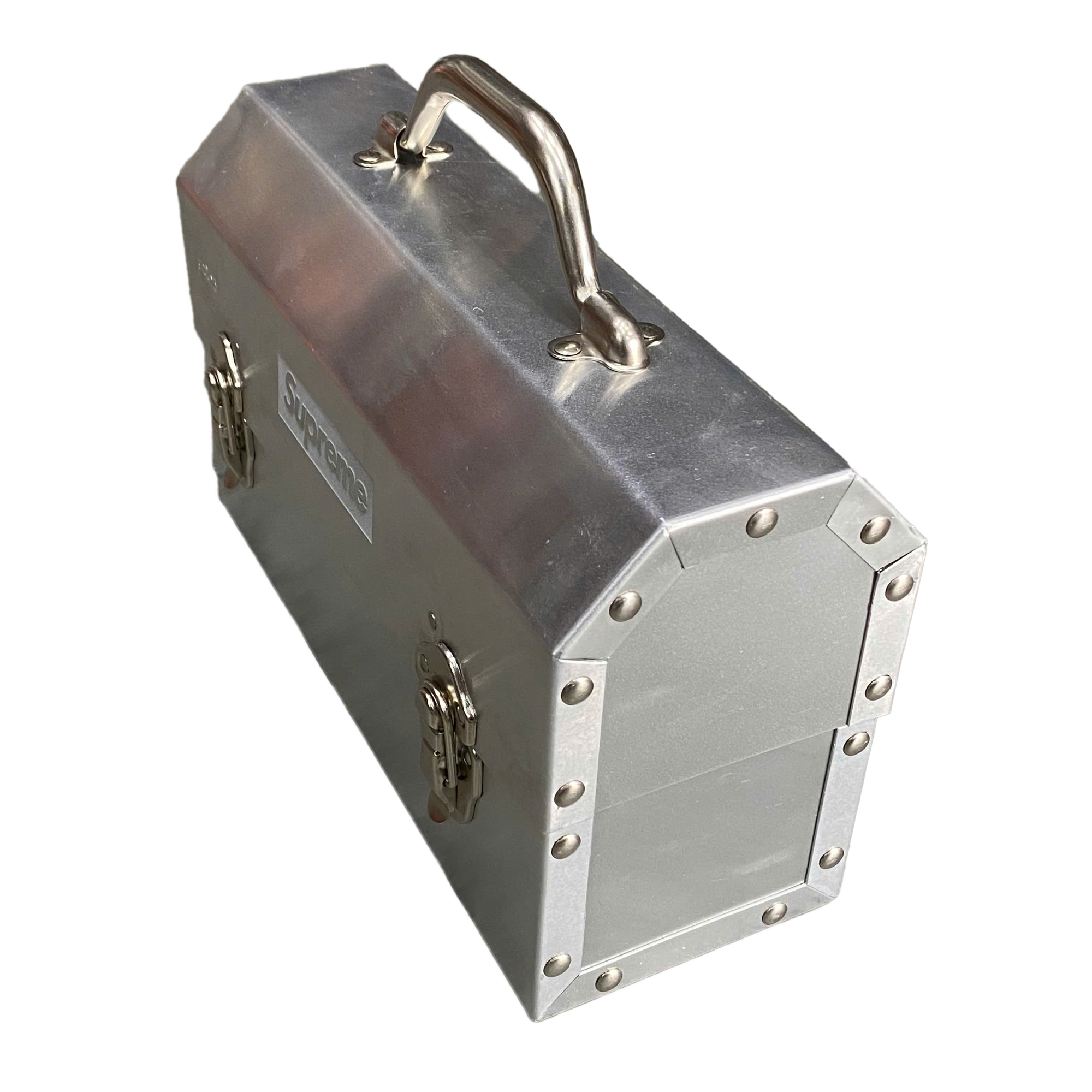  SUPREME L. MAY MFG INC. MINER'S LUNCHBOX SILVER 