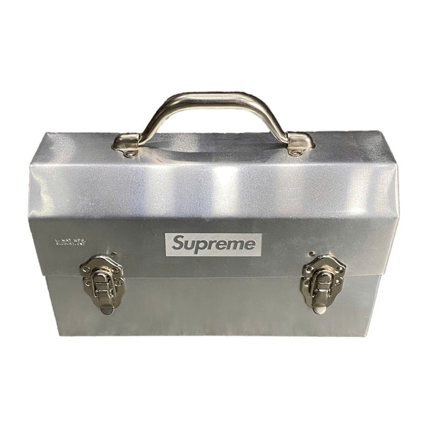  SUPREME L. MAY MFG INC. MINER'S LUNCHBOX SILVER 