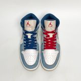  NIKE AIR JORDAN 1 MID FRENCH BLUE FIRE RED DN3706-401 