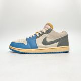  NIKE AIR JORDAN 1 LOW VINTAGE UNC GREY DZ5376-469 