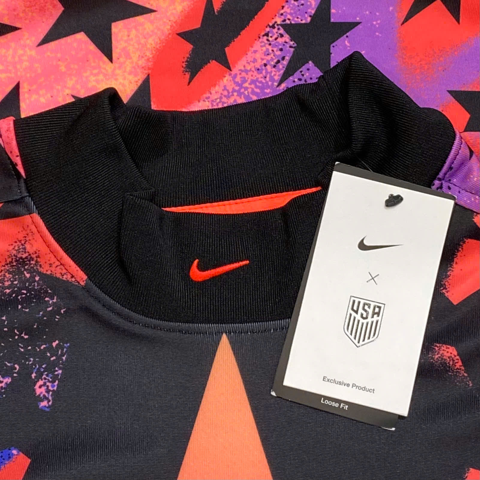  NIKE USA GOALKEEPER JERSEY BLACK BRIGHT CRIMSON IO0786-010 