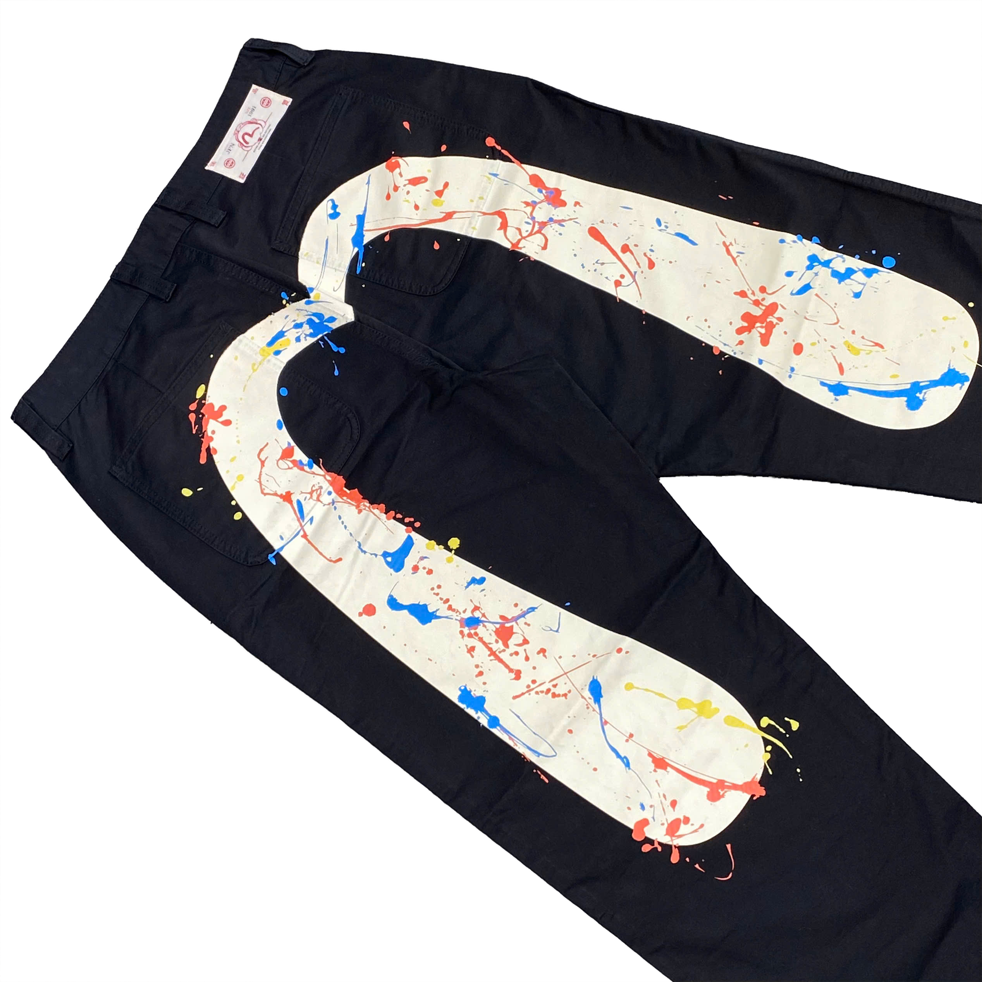  EVISU BRUSHSTROKE DAICOCK CHINO PANTS 