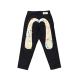  EVISU BRUSHSTROKE DAICOCK CHINO PANTS 