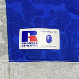 BAPE X RUSSELL SHARK FULL ZIP HOODIE MULTICOLOR 
