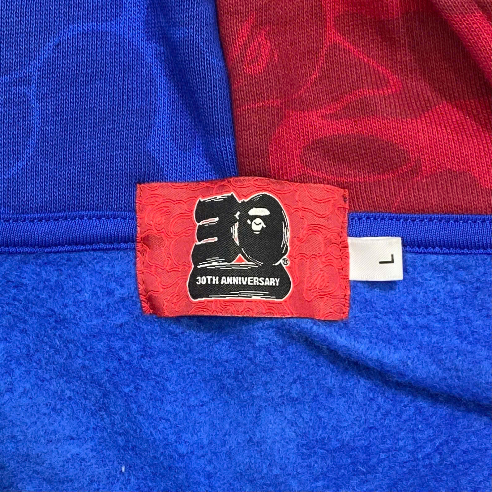  BAPE X RUSSELL SHARK FULL ZIP HOODIE MULTICOLOR 