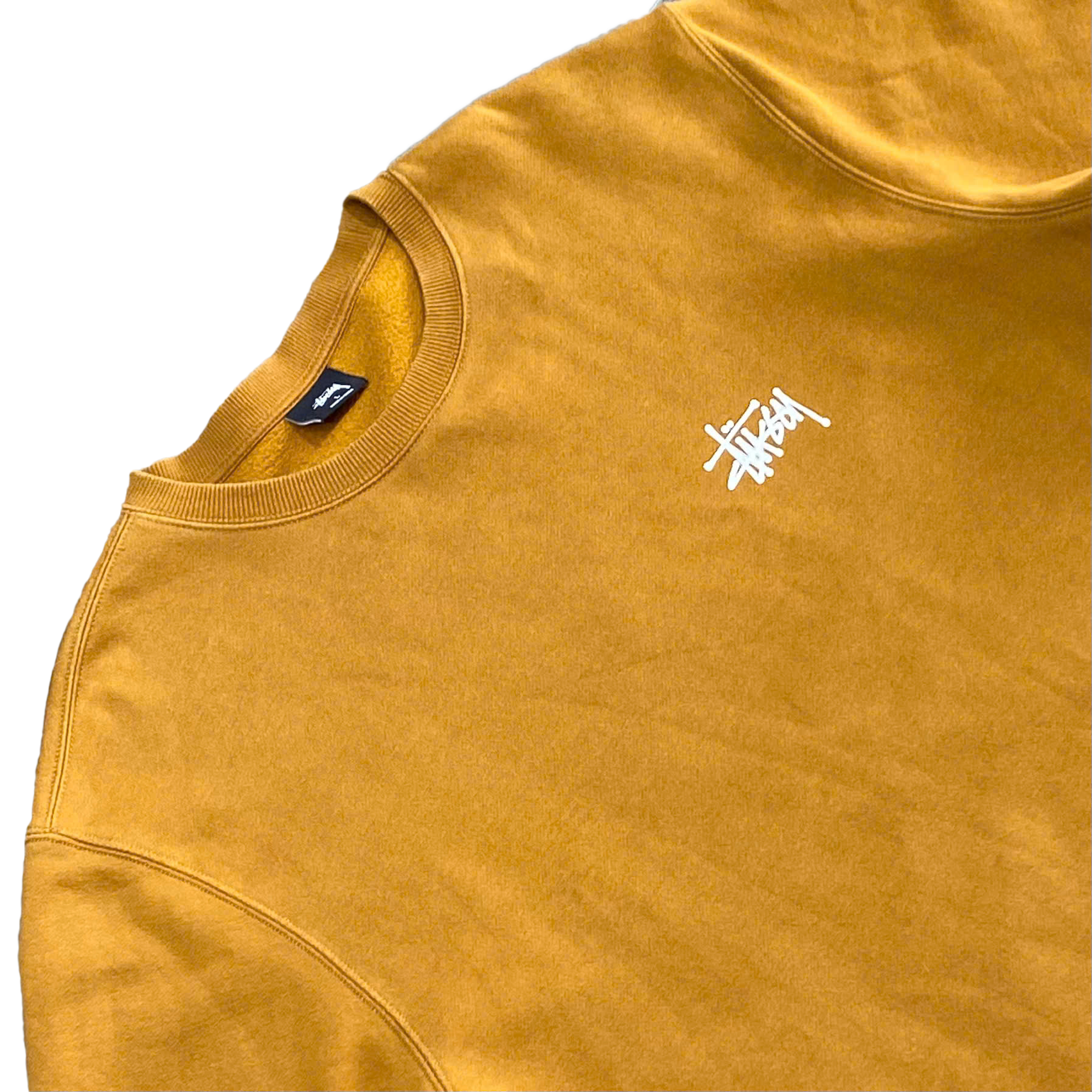  STUSSY BASIC CREWNECK ORANGE 