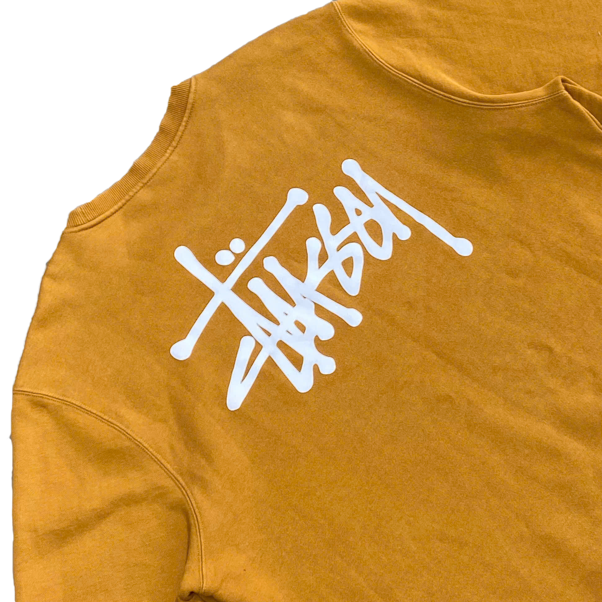  STUSSY BASIC CREWNECK ORANGE 