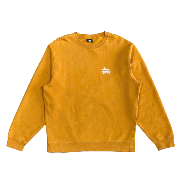  STUSSY BASIC CREWNECK ORANGE 