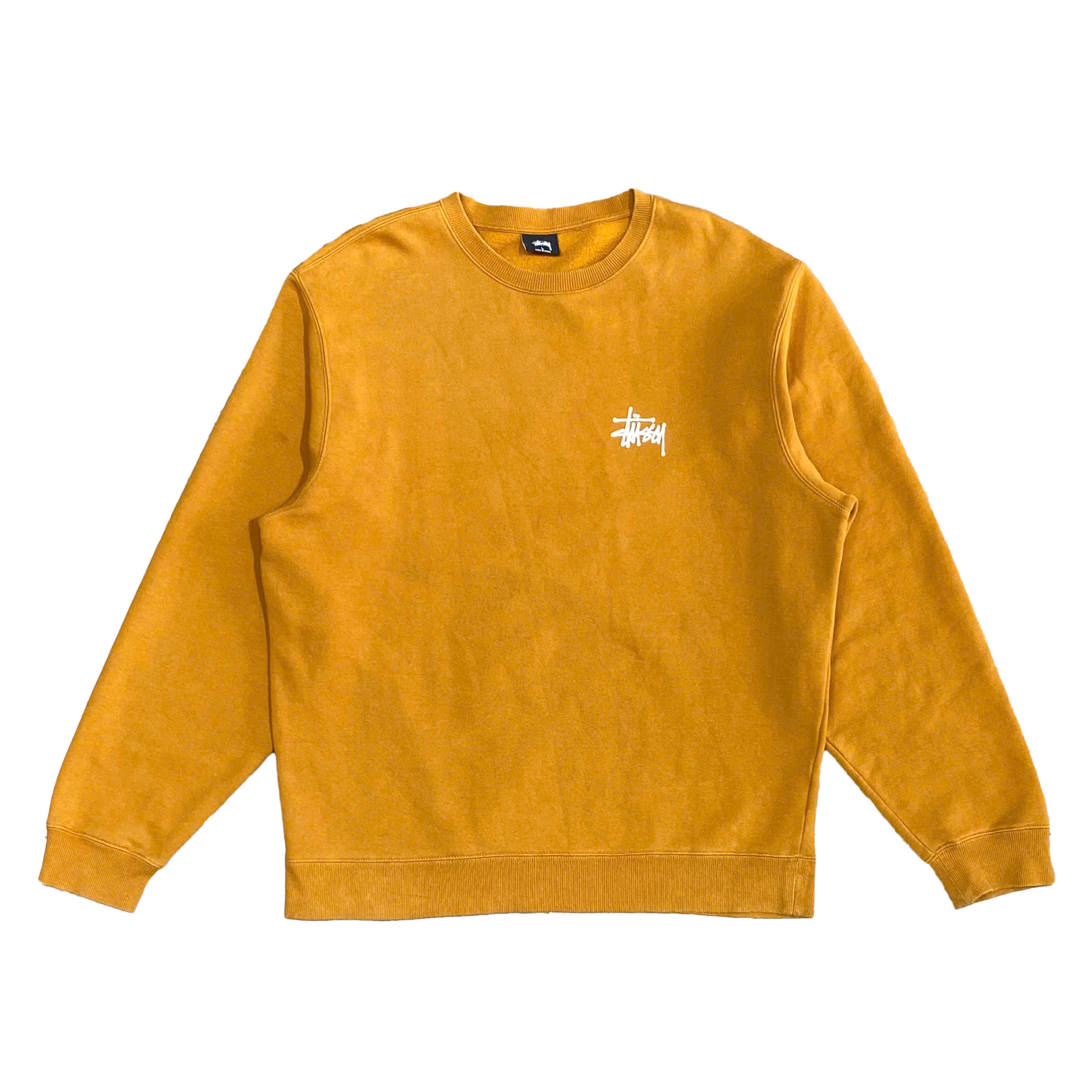  STUSSY BASIC CREWNECK ORANGE 