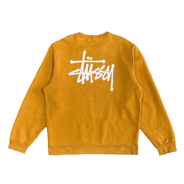  STUSSY BASIC CREWNECK ORANGE 