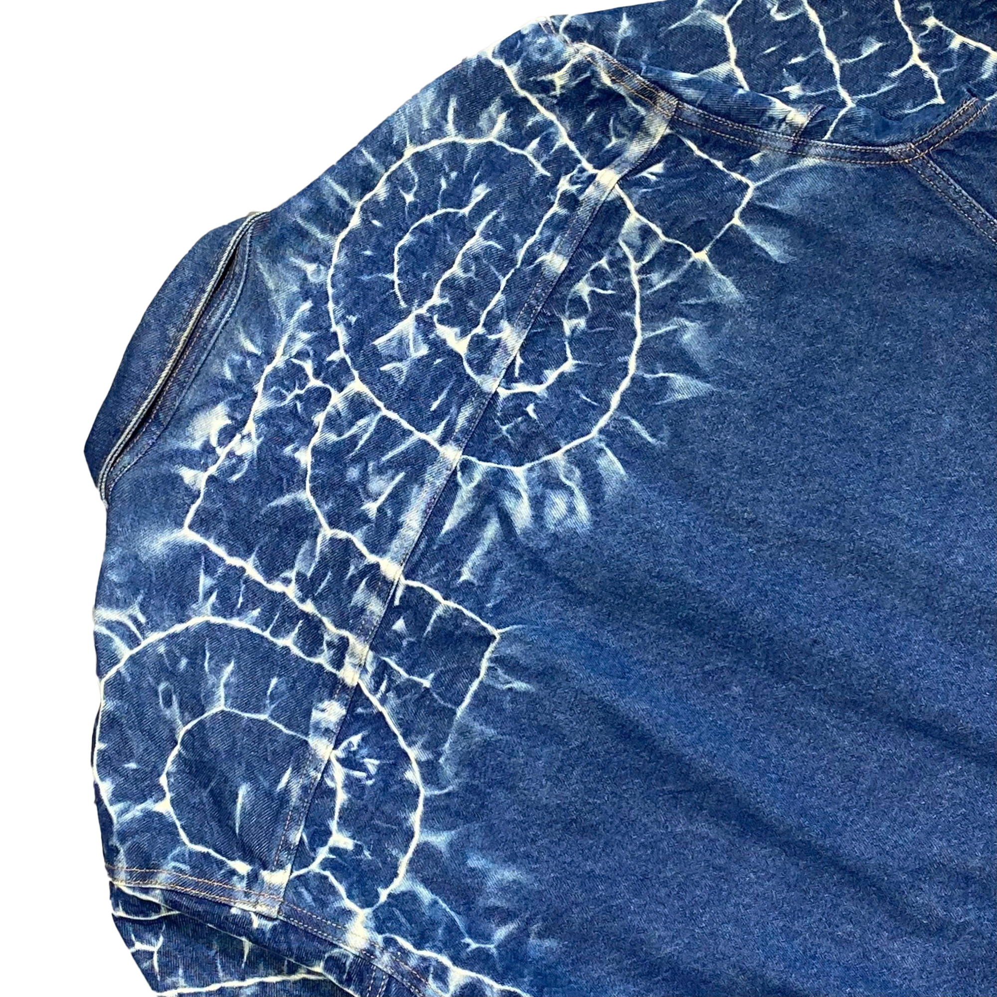  SUPREME SHIBORI DENIM TRUCKER JACKET RIGID INDIGO 