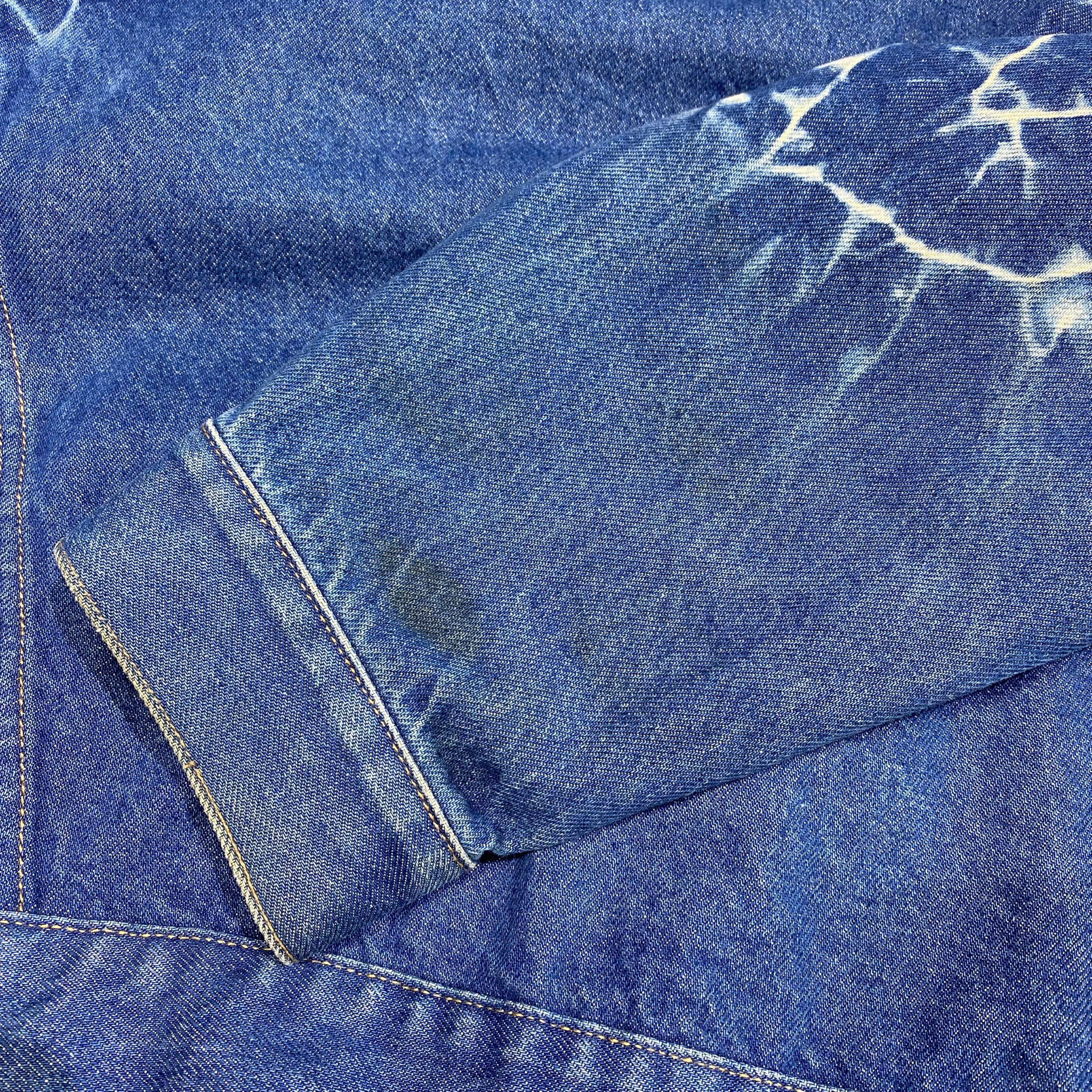  SUPREME SHIBORI DENIM TRUCKER JACKET RIGID INDIGO 