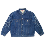  SUPREME SHIBORI DENIM TRUCKER JACKET RIGID INDIGO 