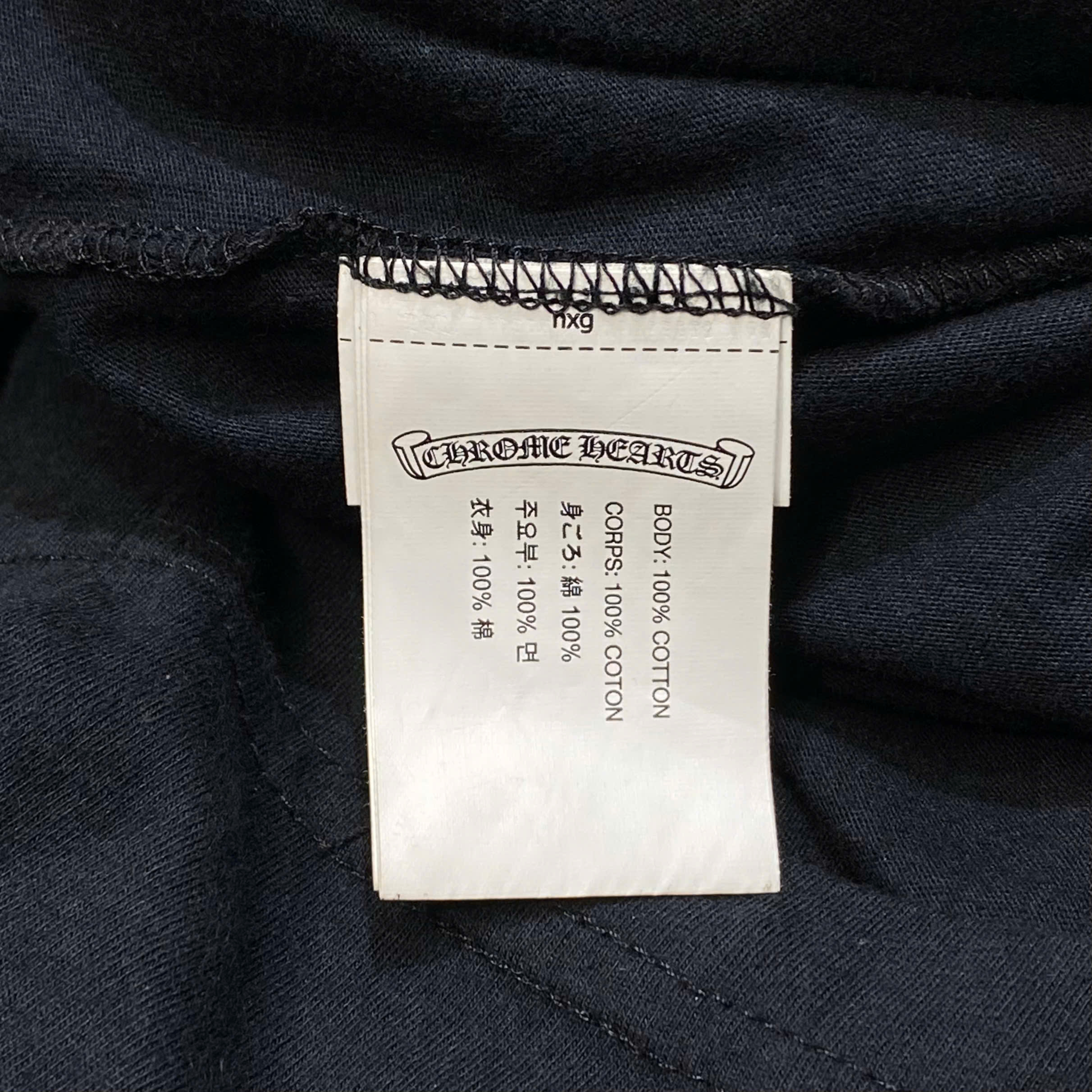  CHROME HEARTS GRADIENT DAGGER TEE BLACK 