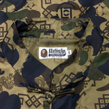  BAPE X CLOT CAMO APE HEAD CHINESE JACKET OLIVE 