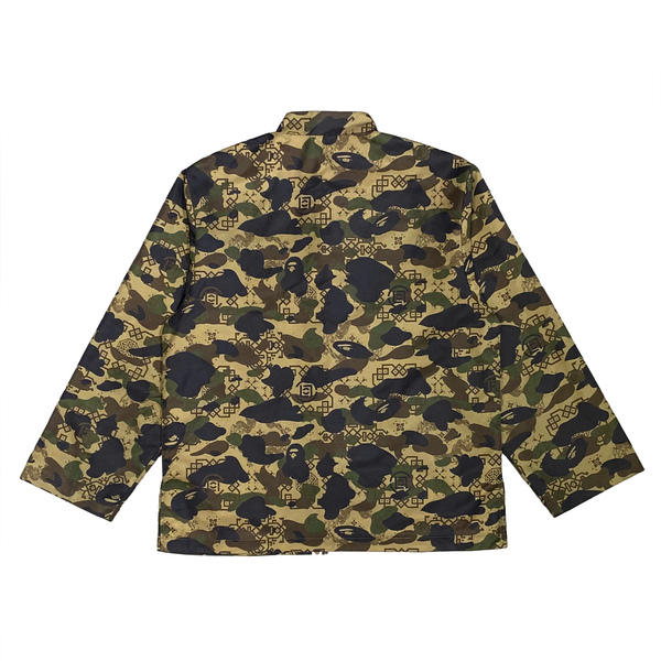  BAPE X CLOT CAMO APE HEAD CHINESE JACKET OLIVE 