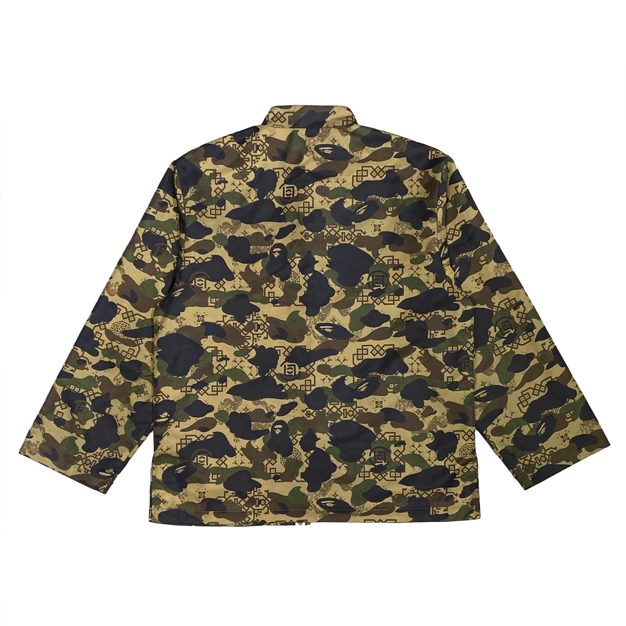  BAPE X CLOT CAMO APE HEAD CHINESE JACKET OLIVE 