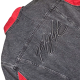  LEVIS X JORDAN REVERSIBLE TRUCKER JACKET BLACK RED 