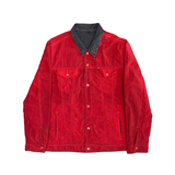  LEVIS X JORDAN REVERSIBLE TRUCKER JACKET BLACK RED 