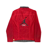  LEVIS X JORDAN REVERSIBLE TRUCKER JACKET BLACK RED 