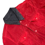  LEVIS X JORDAN REVERSIBLE TRUCKER JACKET BLACK RED 
