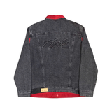  LEVIS X JORDAN REVERSIBLE TRUCKER JACKET BLACK RED 