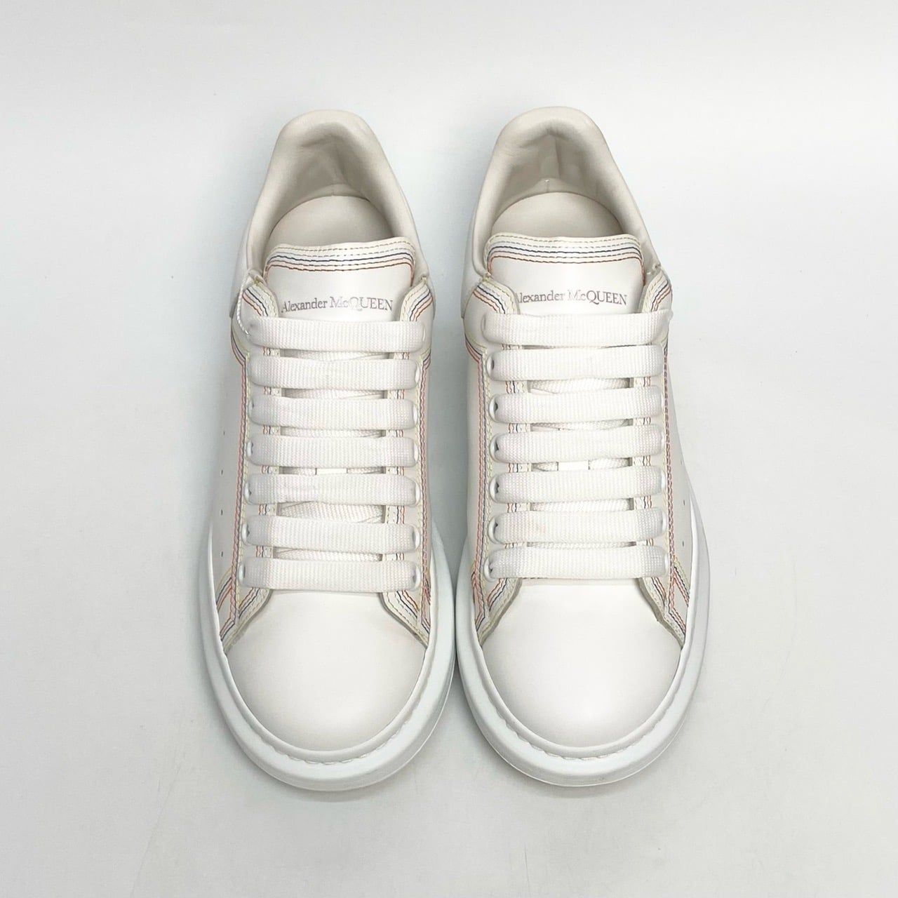 ALEXANDER MCQUEEN CONTRAST STITCH WEDGE SOLE 