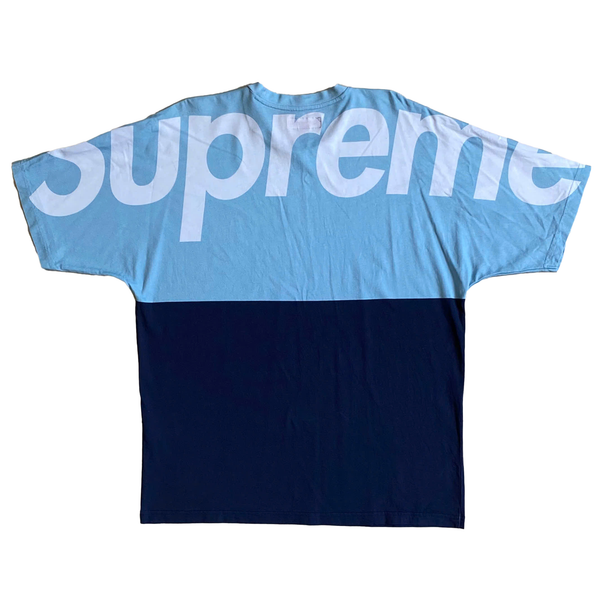  ÁO SUPREME SPLIT SHORT-SLEEVE TOP BLUE 