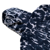  BAPE NAVY & WHITE TIE-DYE SHARK ZIP HOODIE 