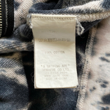  BAPE NAVY & WHITE TIE-DYE SHARK ZIP HOODIE 