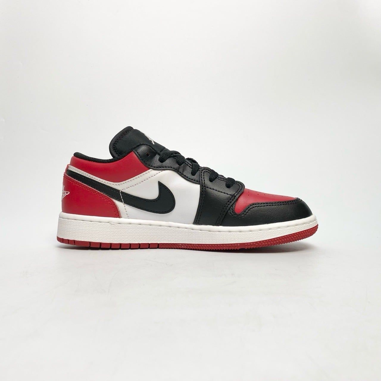  NIKE AIR JORDAN 1 LOW BRED TOE (GS) 553560-612 