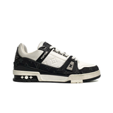  GIÀY LOUIS VUITTON LV TRAINER SNEAKER BLACK WHITE 1AAV8H 