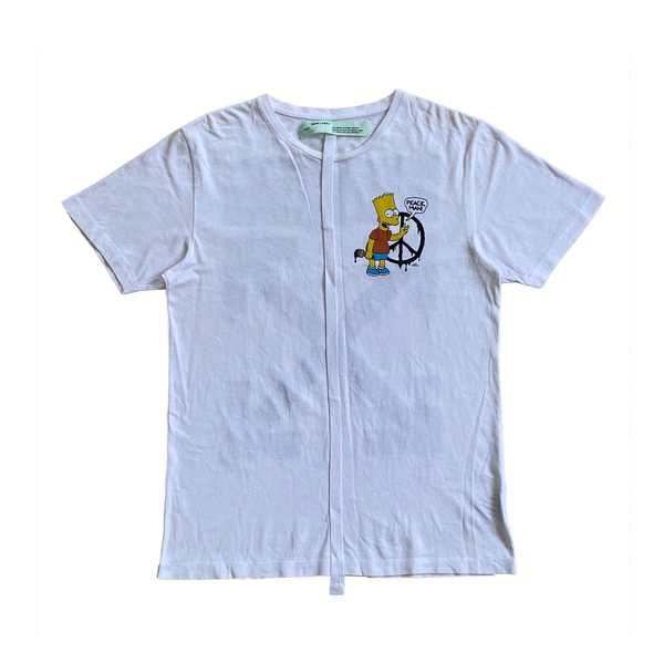  ÁO OFF-WHITE BART PEACE T-SHIRT WHITE 