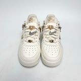  NIKE AIR FORCE 1 LOW WHITE MINI GOLD SWOOSHES FV3654-111 
