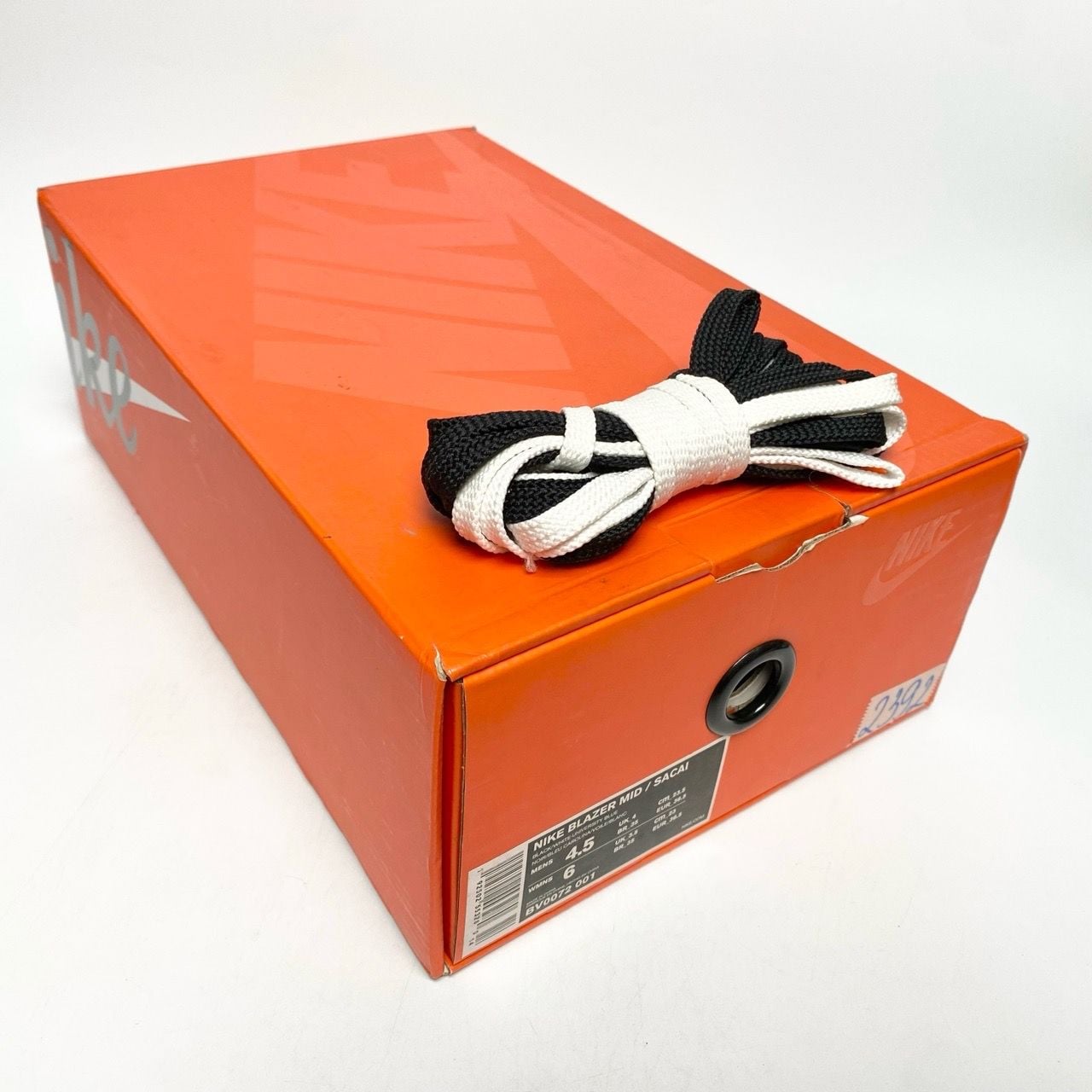  NIKE SACAI X BLAZER MID BLACK BLUE BV0072-001 