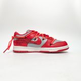  NIKE OFF-WHITE X DUNK LOW UNIVERSITY RED CT0856-600 