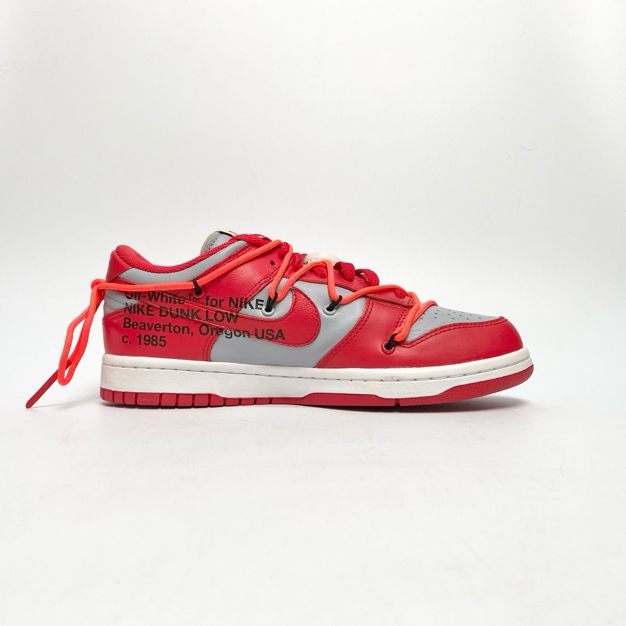  NIKE OFF-WHITE X DUNK LOW UNIVERSITY RED CT0856-600 