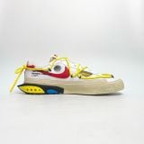  NIKE OFF WHITE X BLAZER LOW WHITE UNIVERSITY RED DH7863-100 