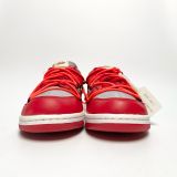  NIKE OFF-WHITE X DUNK LOW UNIVERSITY RED CT0856-600 