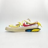  NIKE OFF WHITE X BLAZER LOW WHITE UNIVERSITY RED DH7863-100 