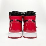 NIKE AIR JORDAN 1 RETRO HIGH OG PATENT BRED 555088 063 