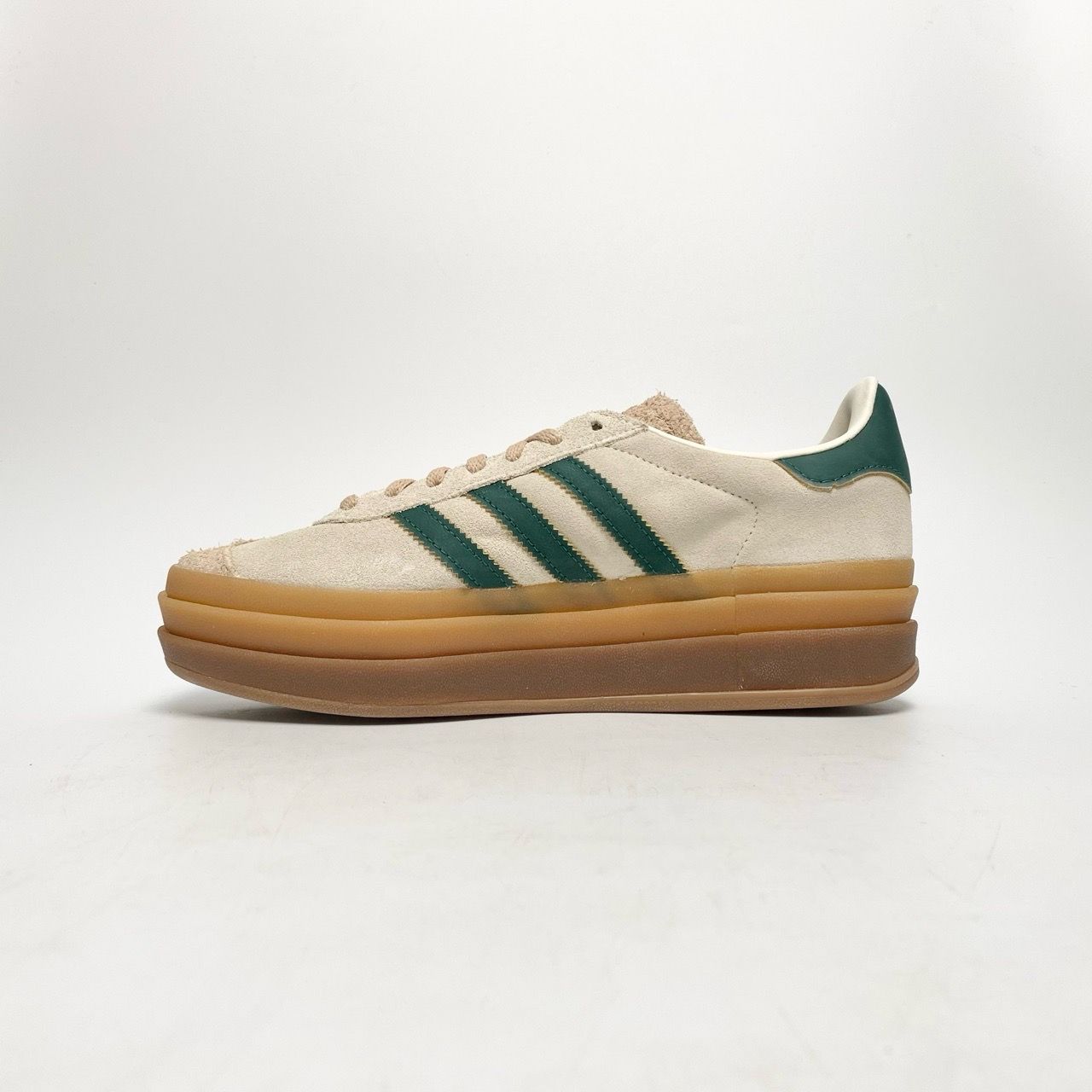  ADIDAS GAZELLE BOLD CREAM COLLEGIATE GREEN (WMNS) ID7056 