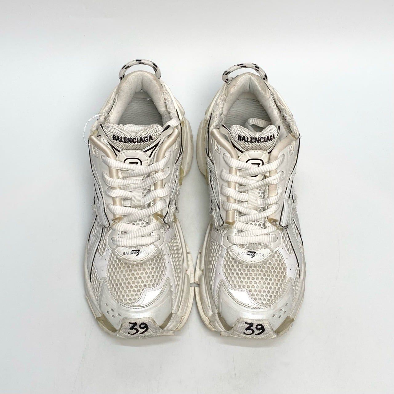  BALENCIAGA RUNNER SNEAKERS WHITE 677403-W3RB1-9000 