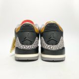 NIKE AIR JORDAN 3 RETRO BLACK CEMENT GOLD CK9246-067 