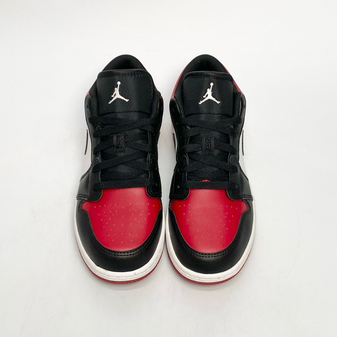 NIKE AIR JORDAN 1 LOW BRED TOE (GS) 553560-612 
